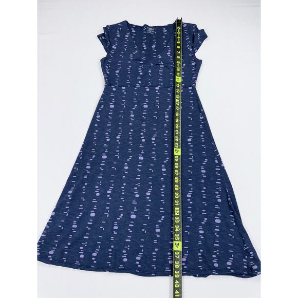 Toad & Co. Women’s Rosemarie Printed Tencel Blend Dress Small Navy Blue - Picture 14 of 14